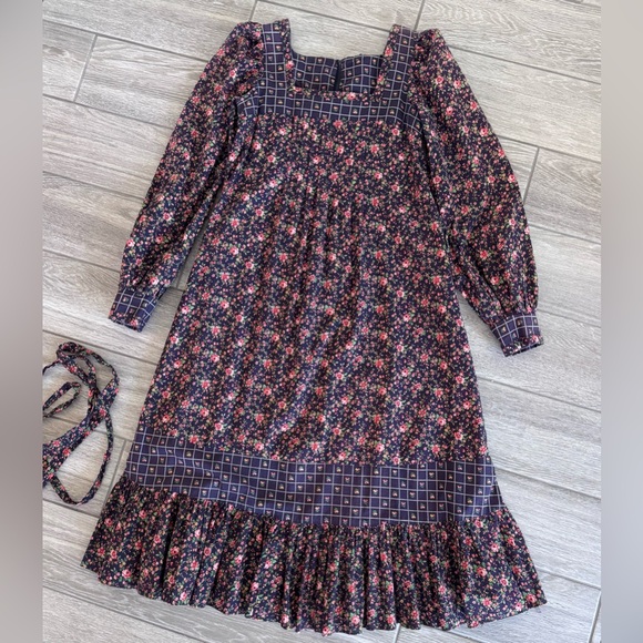 Vintage 1980’s Chic Long Sleeve Floral Dress - Picture 11 of 11